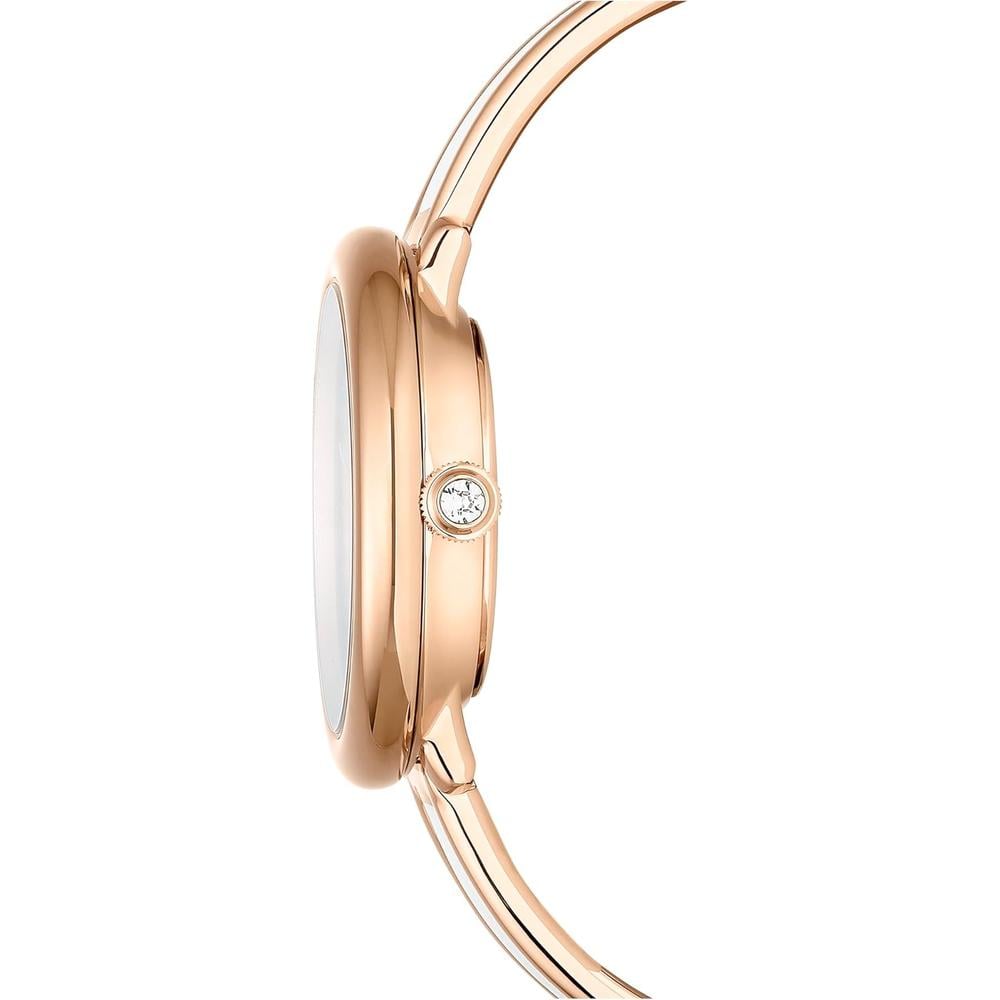 SWAROVSKI RELOJ CRYSTALLINE LUSTRE PARA MUJER | WHITE / ROSE GOLD TONE METAL BAND - 5