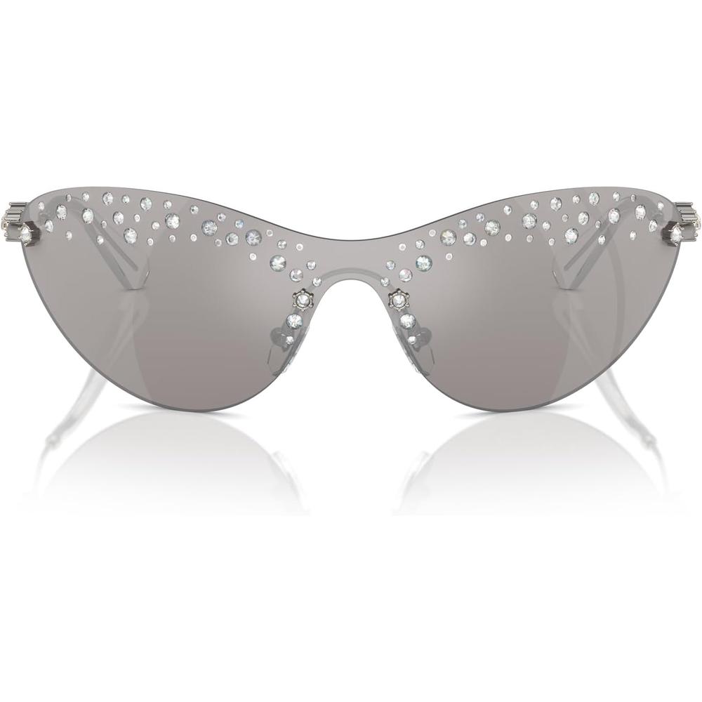 SWAROVSKI LENTES DE SOL RECTANGULAR SK7023 33 MM MUJER | GUNMETAL/LIGHT GREY MIRRORED SILVER - 1