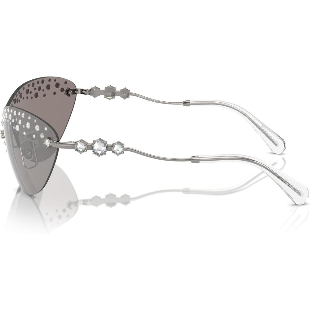 SWAROVSKI LENTES DE SOL RECTANGULAR SK7023 33 MM MUJER | GUNMETAL/LIGHT GREY MIRRORED SILVER - 3