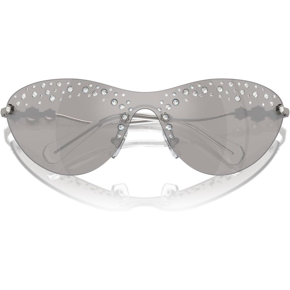 SWAROVSKI LENTES DE SOL RECTANGULAR SK7023 33 MM MUJER | GUNMETAL/LIGHT GREY MIRRORED SILVER - 5