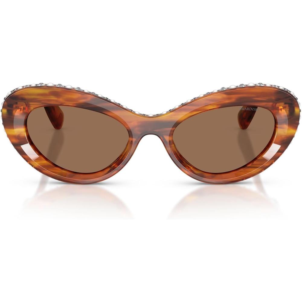 SWAROVSKI LENTES DE SOL SK6061U 51 MM MUJER | STRIPED HAVANA/DARK BROWN - 1