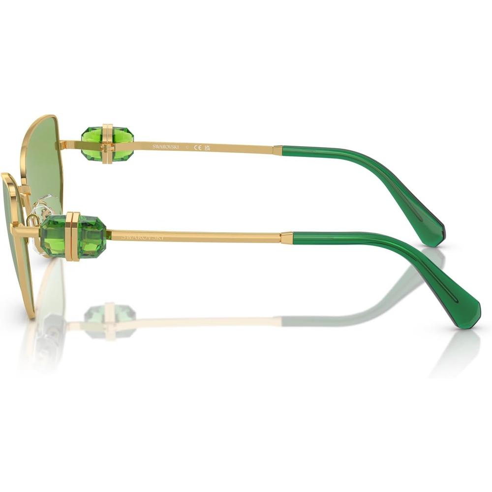 SWAROVSKI LENTES DE SOL MARIPOSA SK7003 57 MM MUJER | GOLD/DARK GREEN - 3