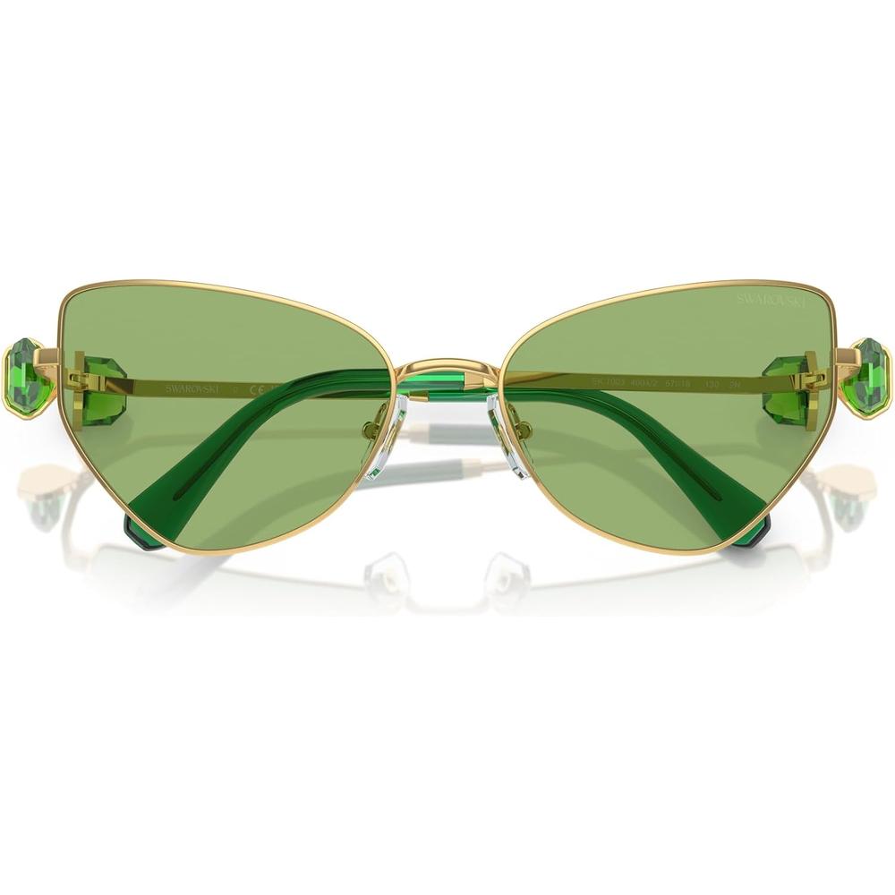 SWAROVSKI LENTES DE SOL MARIPOSA SK7003 57 MM MUJER | GOLD/DARK GREEN - 5