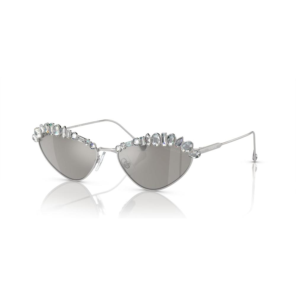 SWAROVSKI LENTES DE SOL OVAL SK7009 55 MM MUJER | SILVER/LIGHT GREY MIRRORED SILVER - 2