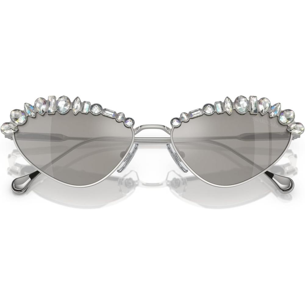 SWAROVSKI LENTES DE SOL OVAL SK7009 55 MM MUJER | SILVER/LIGHT GREY MIRRORED SILVER - 5