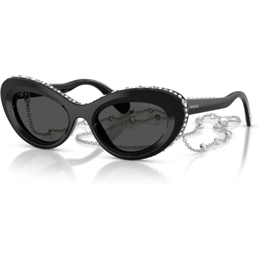 SWAROVSKI LENTES DE SOL SK6061 51 MM MUJER | BLACK/PEARL/DARK GREY - 2