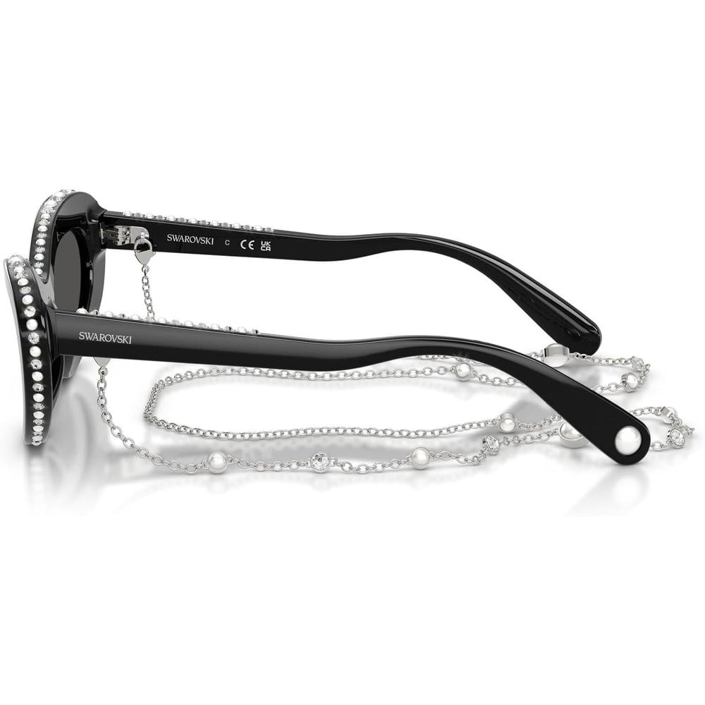 SWAROVSKI LENTES DE SOL SK6061 51 MM MUJER | BLACK/PEARL/DARK GREY - 3