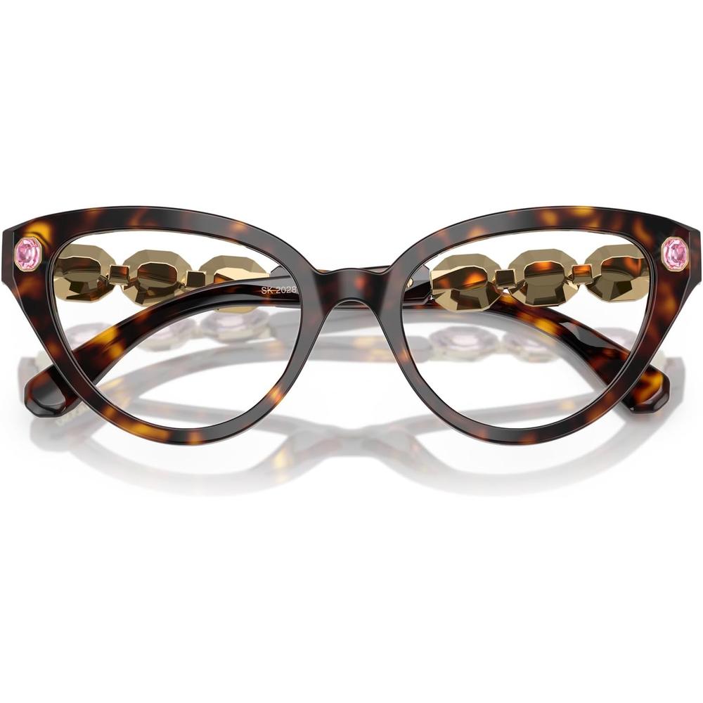 SWAROVSKI MONTURA SK2028 53 MM MUJER | HAVANA/DEMO LENS - 5