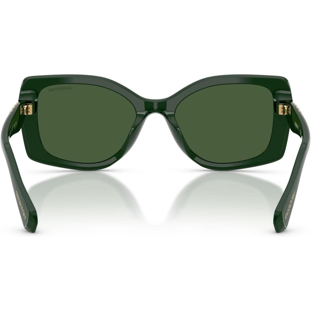 SWAROVSKI LENTES DE SOL CUADRADO SK6058U 54 MM MUJER | DARK GREEN/DARK GREEN - 4