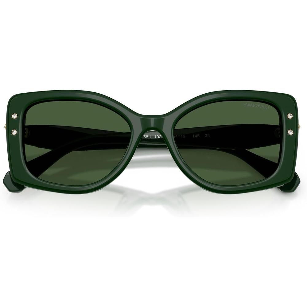 SWAROVSKI LENTES DE SOL CUADRADO SK6058U 54 MM MUJER | DARK GREEN/DARK GREEN - 5
