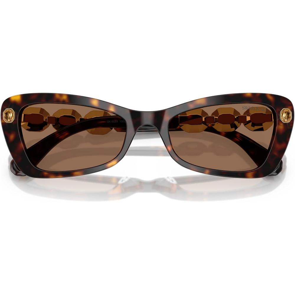 SWAROVSKI LENTES DE SOL MARIPOSA SK6033 54 MM MUJER | HAVANA/DARK BROWN - 5
