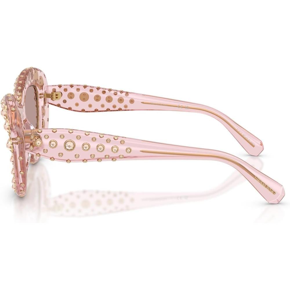 SWAROVSKI LENTES DE SOL SK6060 49 MM MUJER | TRANSPARENT PINK/LIGHT PURPLE BROWN - 3