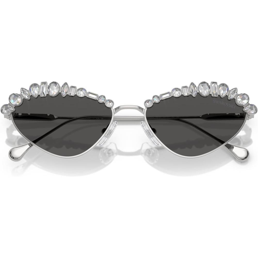 SWAROVSKI LENTES DE SOL OVAL SK7009 55 MM MUJER | SILVER/DARK GREY - 5