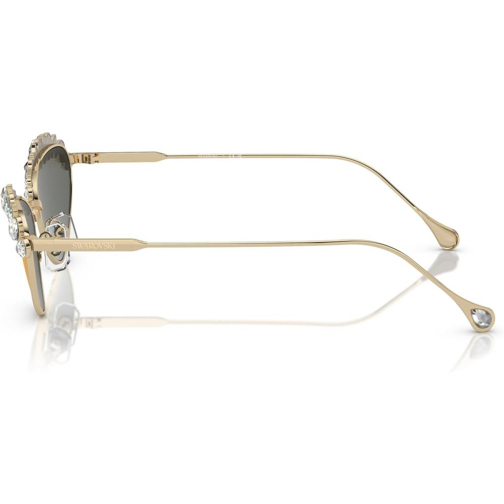 SWAROVSKI LENTES DE SOL OVAL SK7009 55 MM MUJER | PALE GOLD/BROWN MIRRORED GOLD - 3