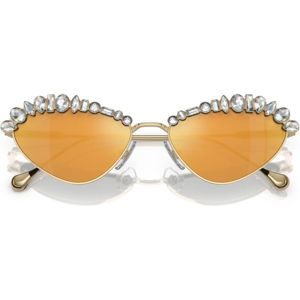 SWAROVSKI LENTES DE SOL OVAL SK7009 55 MM MUJER | PALE GOLD/BROWN MIRRORED GOLD - 5