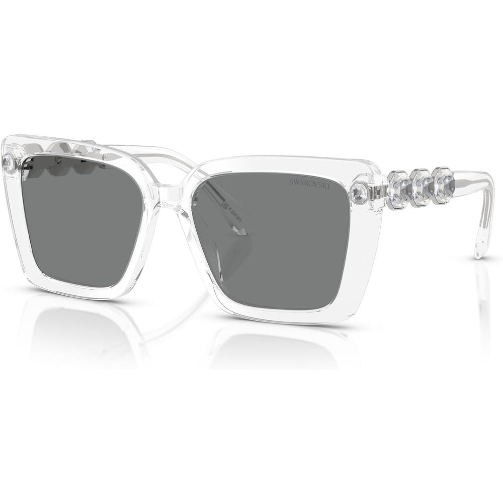 SWAROVSKI LENTES DE SOL CUADRADO SK6032 55 MM MUJER | TRANSPARENT/DARK GREY - 2