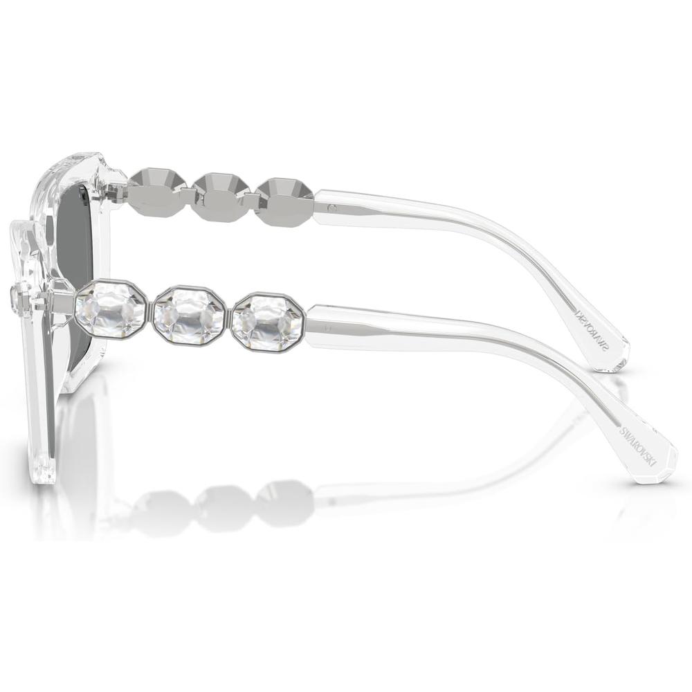 SWAROVSKI LENTES DE SOL CUADRADO SK6032 55 MM MUJER | TRANSPARENT/DARK GREY - 3