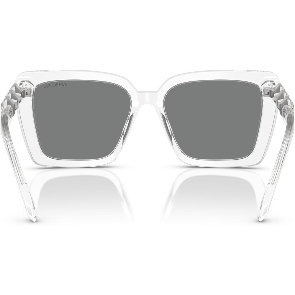 SWAROVSKI LENTES DE SOL CUADRADO SK6032 55 MM MUJER | TRANSPARENT/DARK GREY - 4