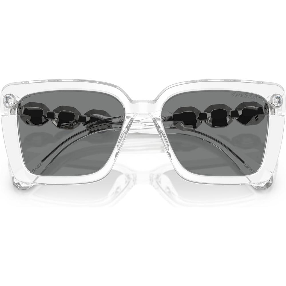 SWAROVSKI LENTES DE SOL CUADRADO SK6032 55 MM MUJER | TRANSPARENT/DARK GREY - 5