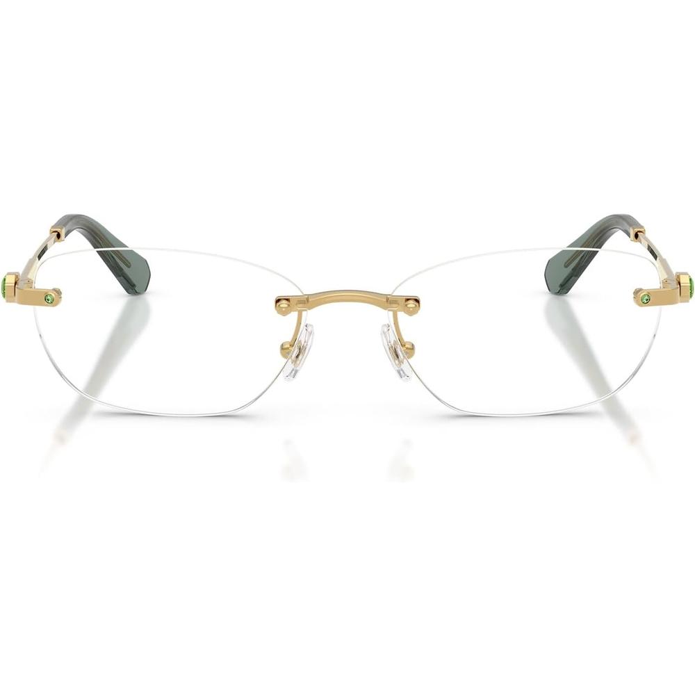 SWAROVSKI MONTURA OVAL SK1037 56 MM MUJER | GOLD/DEMO LENS - 1