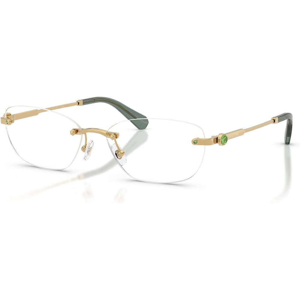 SWAROVSKI MONTURA OVAL SK1037 56 MM MUJER | GOLD/DEMO LENS - 2