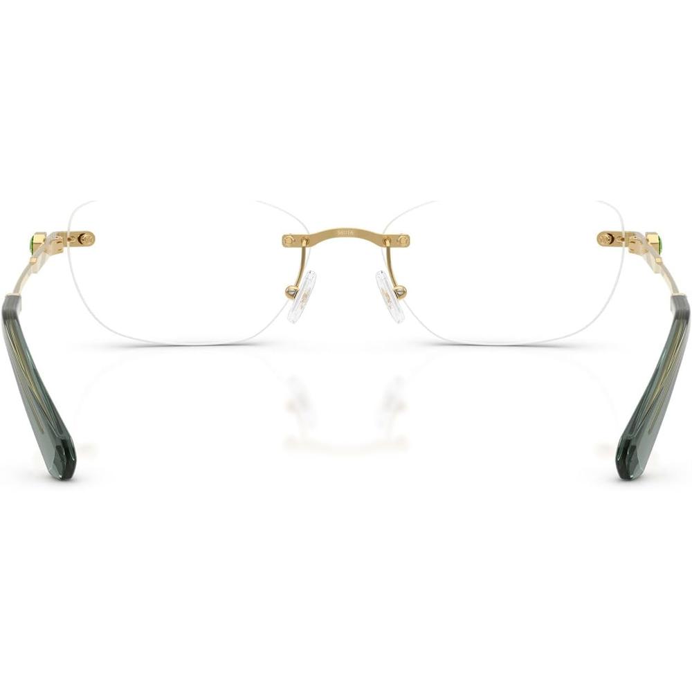 SWAROVSKI MONTURA OVAL SK1037 56 MM MUJER | GOLD/DEMO LENS - 4
