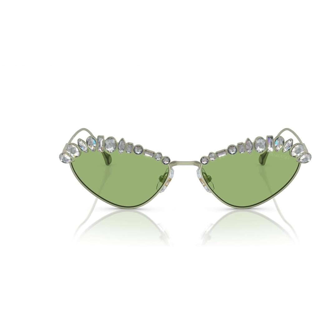 SWAROVSKI LENTES DE SOL OVAL SK7009 55 MM MUJER | MATTE GREEN/DARK GREEN - 1