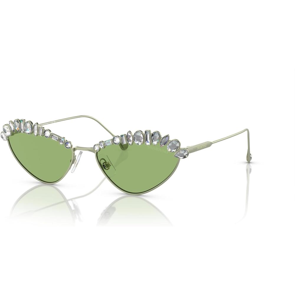 SWAROVSKI LENTES DE SOL OVAL SK7009 55 MM MUJER | MATTE GREEN/DARK GREEN - 2