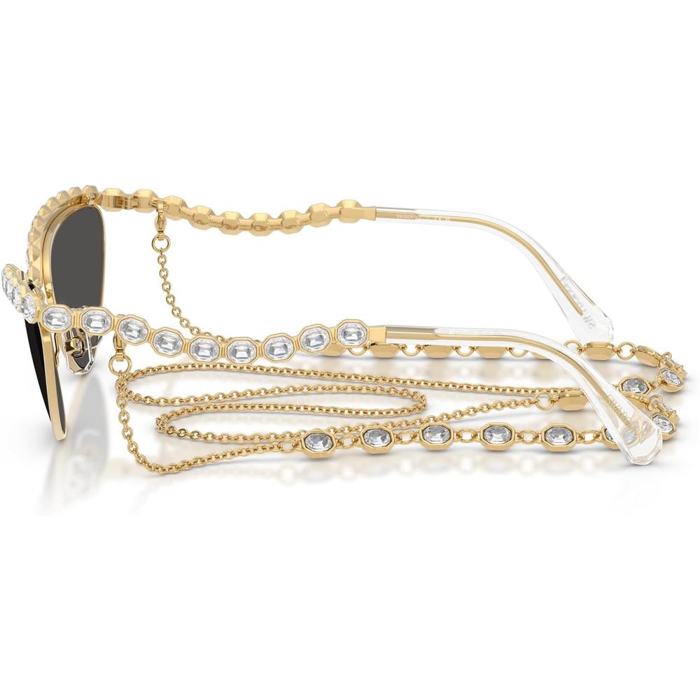 SWAROVSKI LENTES DE SOL SK7030 59 MM MUJER | GOLD/DARK GREY - 3