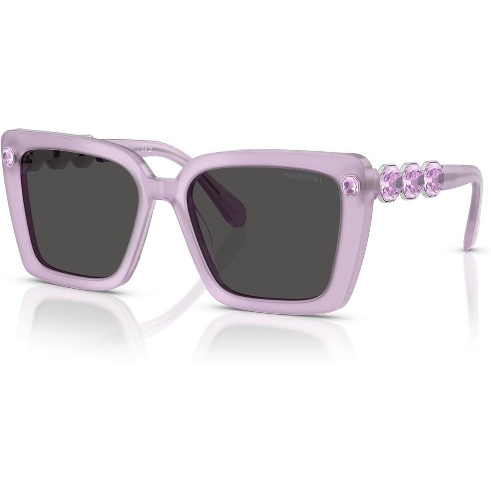 SWAROVSKI LENTES DE SOL CUADRADO SK6032 55 MM MUJER | MILKY LILAC/DARK GREY - 2