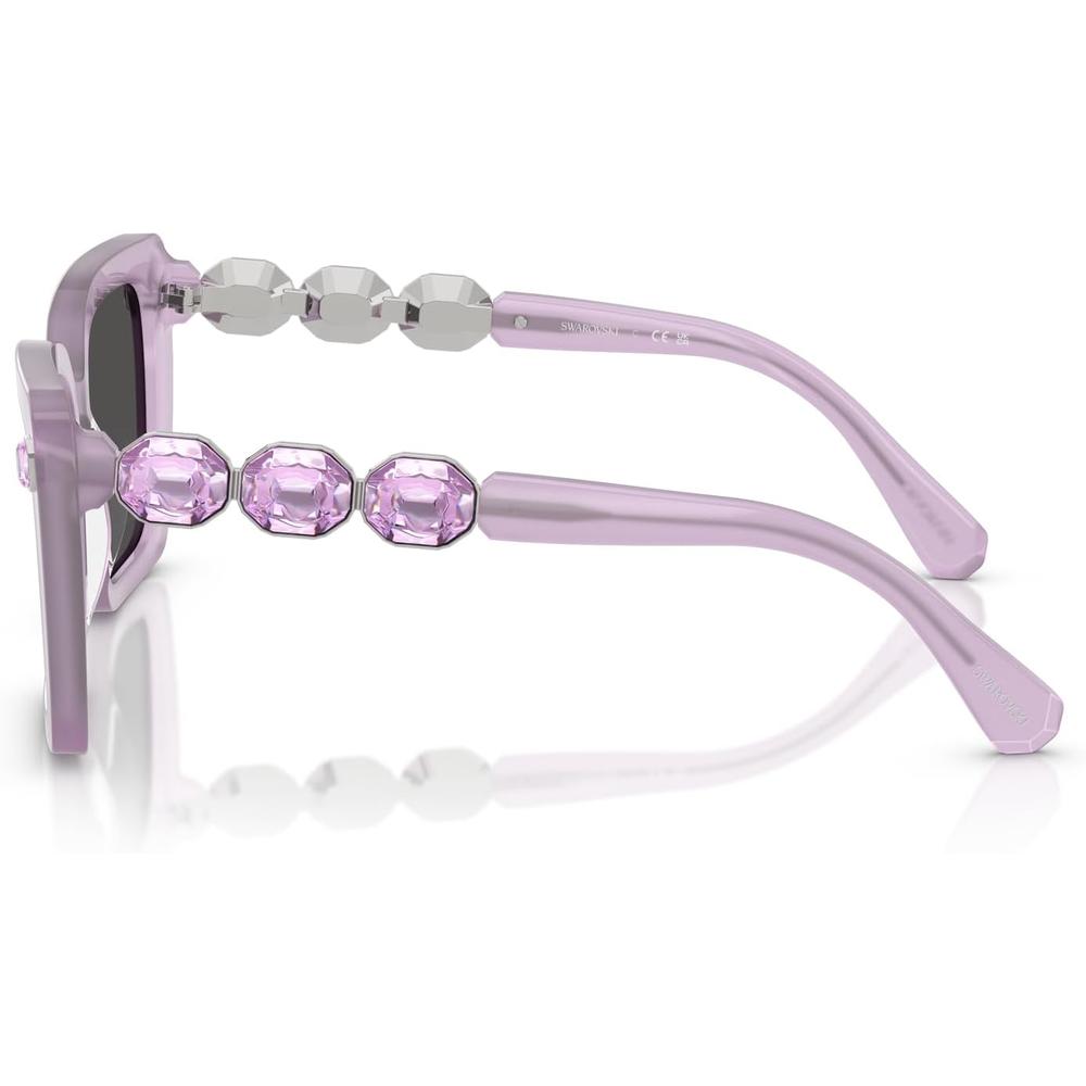 SWAROVSKI LENTES DE SOL CUADRADO SK6032 55 MM MUJER | MILKY LILAC/DARK GREY - 3