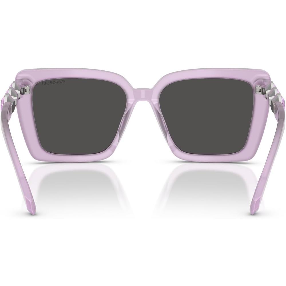 SWAROVSKI LENTES DE SOL CUADRADO SK6032 55 MM MUJER | MILKY LILAC/DARK GREY - 4
