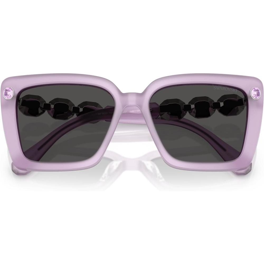 SWAROVSKI LENTES DE SOL CUADRADO SK6032 55 MM MUJER | MILKY LILAC/DARK GREY - 5