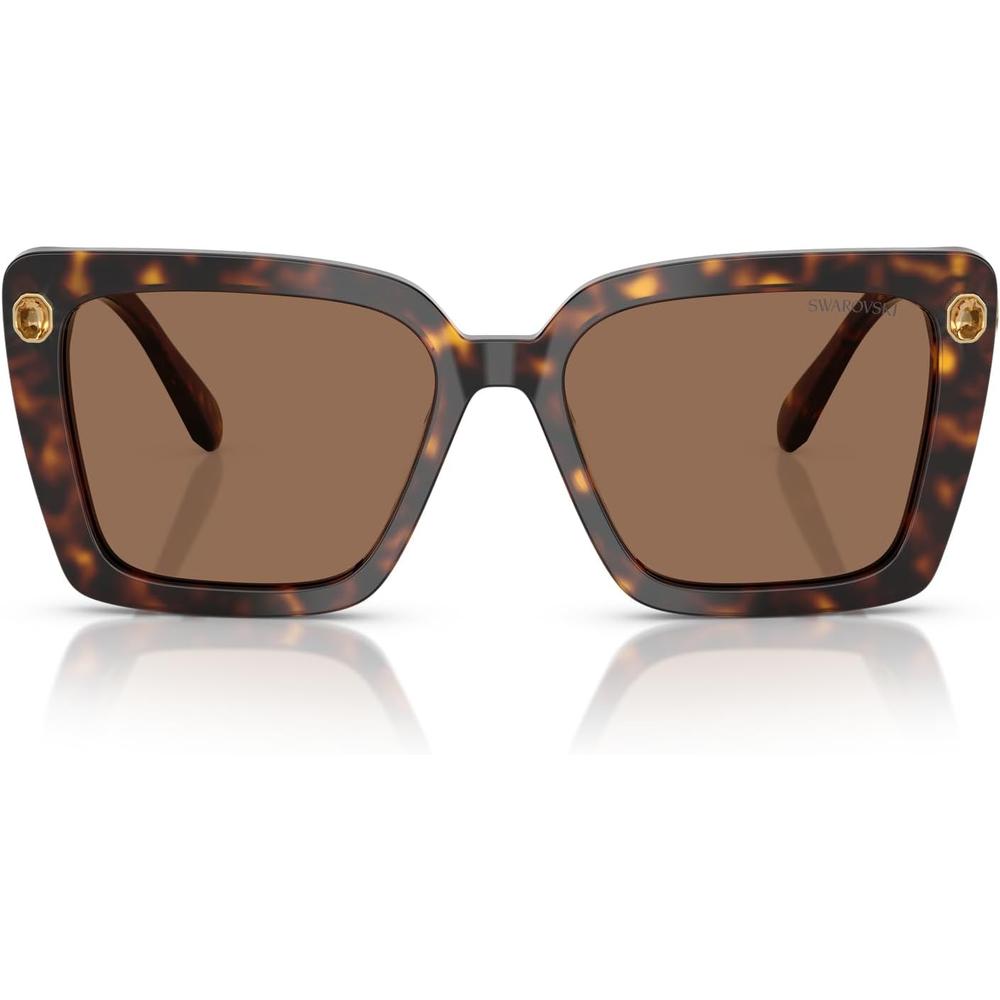 SWAROVSKI LENTES DE SOL CUADRADO SK6032F 55 MM MUJER | HAVANA/DARK BROWN - 1