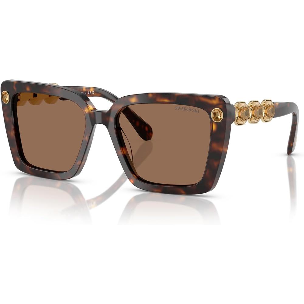 SWAROVSKI LENTES DE SOL CUADRADO SK6032F 55 MM MUJER | HAVANA/DARK BROWN - 2