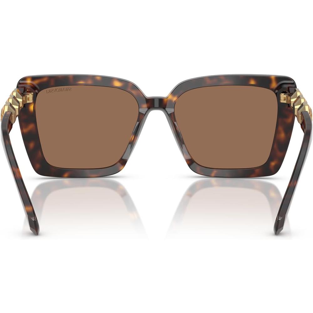 SWAROVSKI LENTES DE SOL CUADRADO SK6032F 55 MM MUJER | HAVANA/DARK BROWN - 4