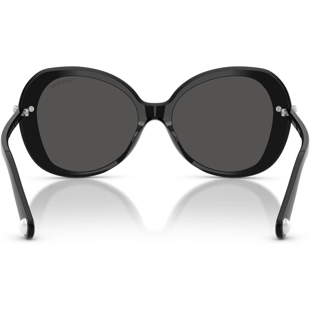 SWAROVSKI MONTURA SK6059F 55 MM MUJER | BLACK/DARK GREY - 4