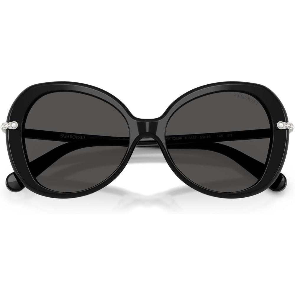 SWAROVSKI MONTURA SK6059F 55 MM MUJER | BLACK/DARK GREY - 5