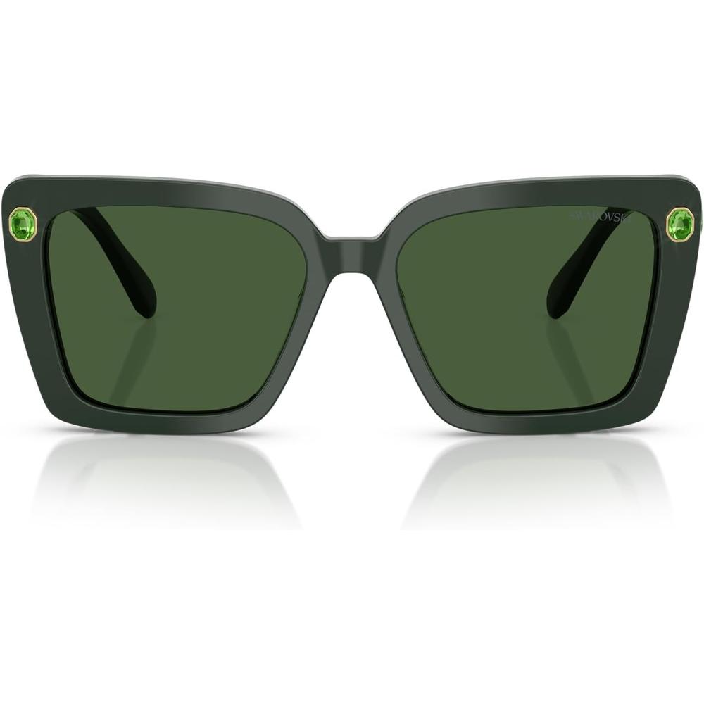 SWAROVSKI LENTES DE SOL CUADRADO SK6032 55 MM MUJER | GREEN/DARK GREEN - 1