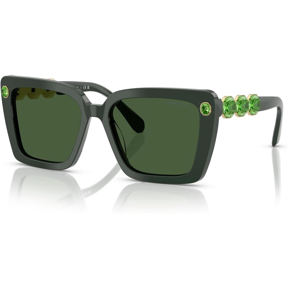 SWAROVSKI LENTES DE SOL CUADRADO SK6032 55 MM MUJER | GREEN/DARK GREEN - 2