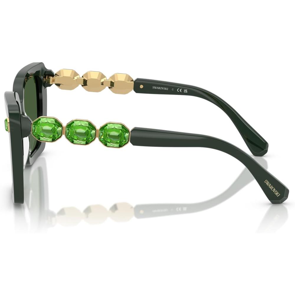 SWAROVSKI LENTES DE SOL CUADRADO SK6032 55 MM MUJER | GREEN/DARK GREEN - 3