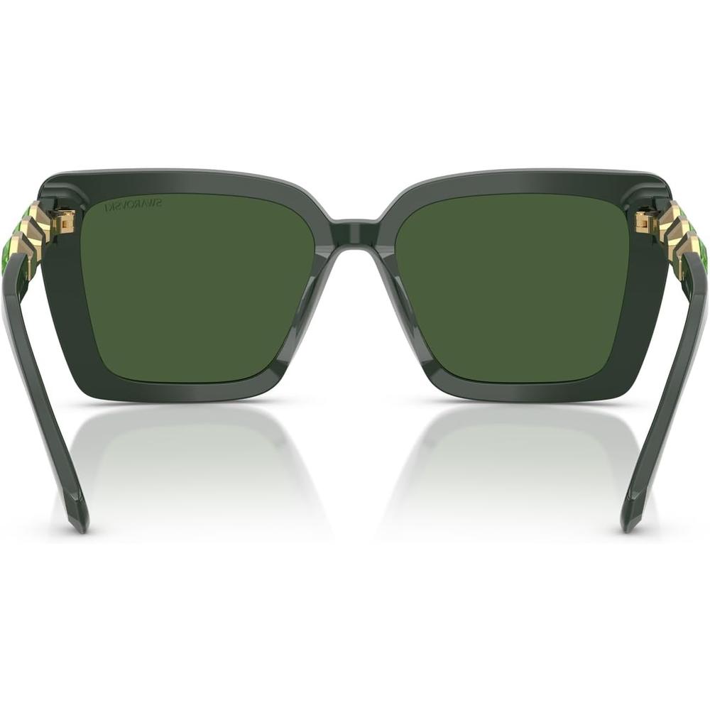 SWAROVSKI LENTES DE SOL CUADRADO SK6032 55 MM MUJER | GREEN/DARK GREEN - 4