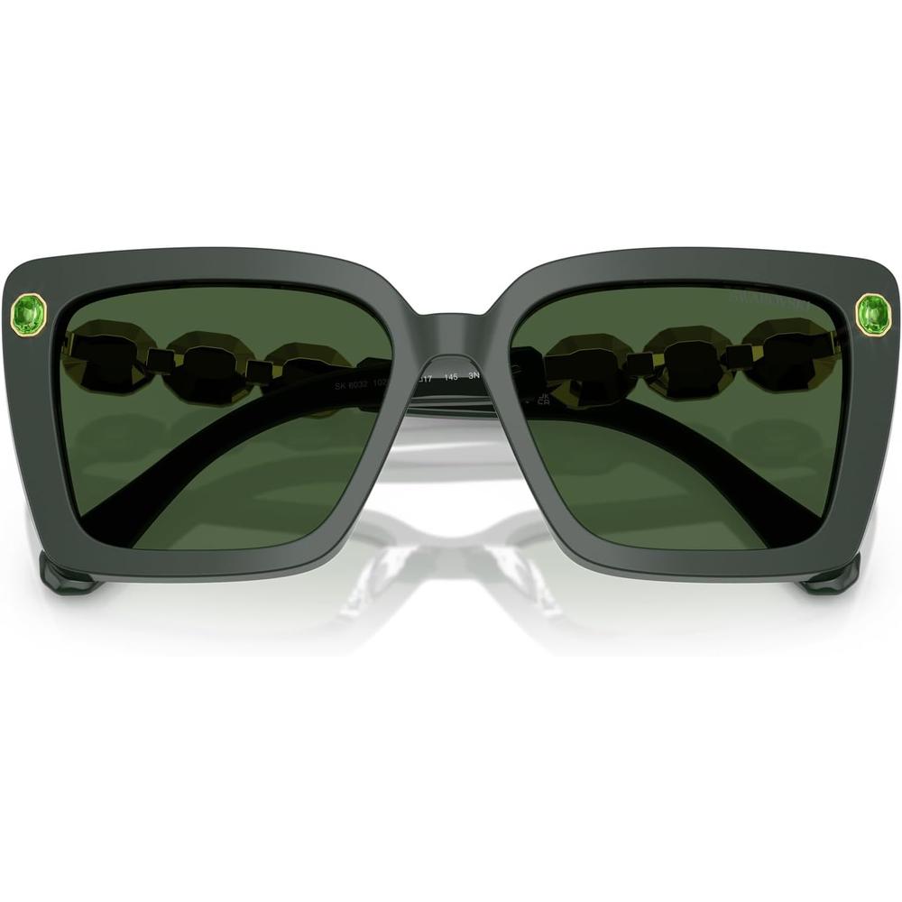 SWAROVSKI LENTES DE SOL CUADRADO SK6032 55 MM MUJER | GREEN/DARK GREEN - 5