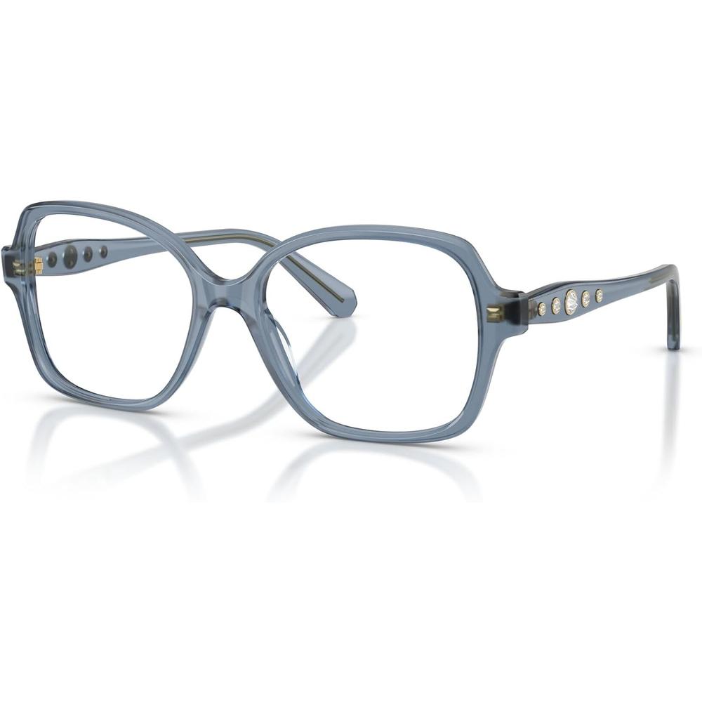 SWAROVSKI MONTURA CUADRADO SK2063 56 MM MUJER | MILKY LIGHT BLUE/DEMO LENS - 2