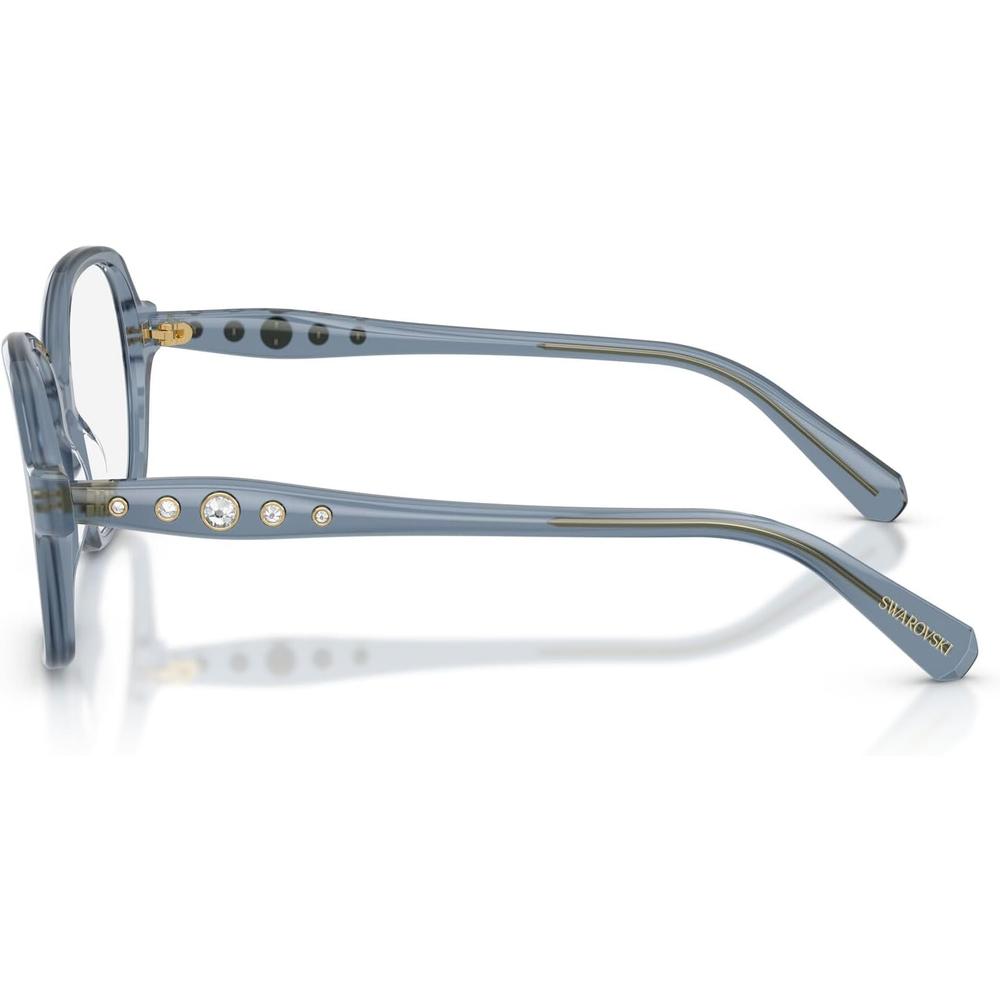 SWAROVSKI MONTURA CUADRADO SK2063 56 MM MUJER | MILKY LIGHT BLUE/DEMO LENS - 3