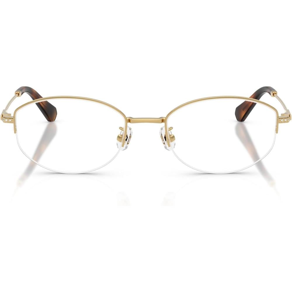 SWAROVSKI MONTURA OVAL SK1039D 54 MM MUJER | GOLD/DEMO LENS - 1