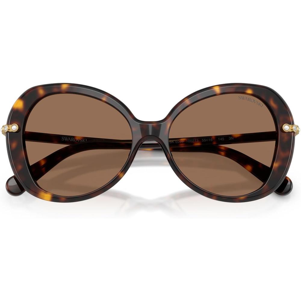 SWAROVSKI LENTES DE SOL SK6059 55 MM MUJER | HAVANA/DARK BROWN - 5