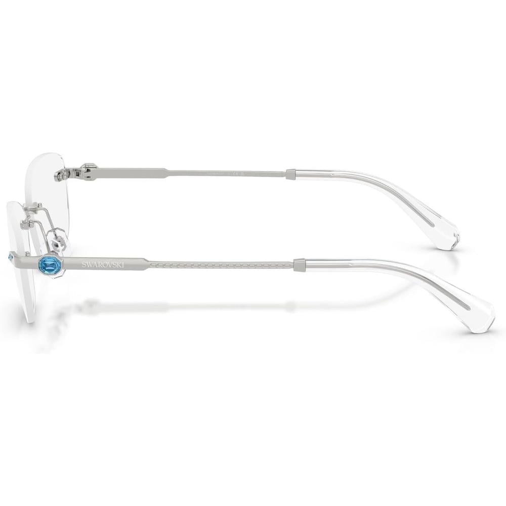 SWAROVSKI MONTURA OVAL SK1037 54 MM MUJER | SILVER/DEMO LENS - 3