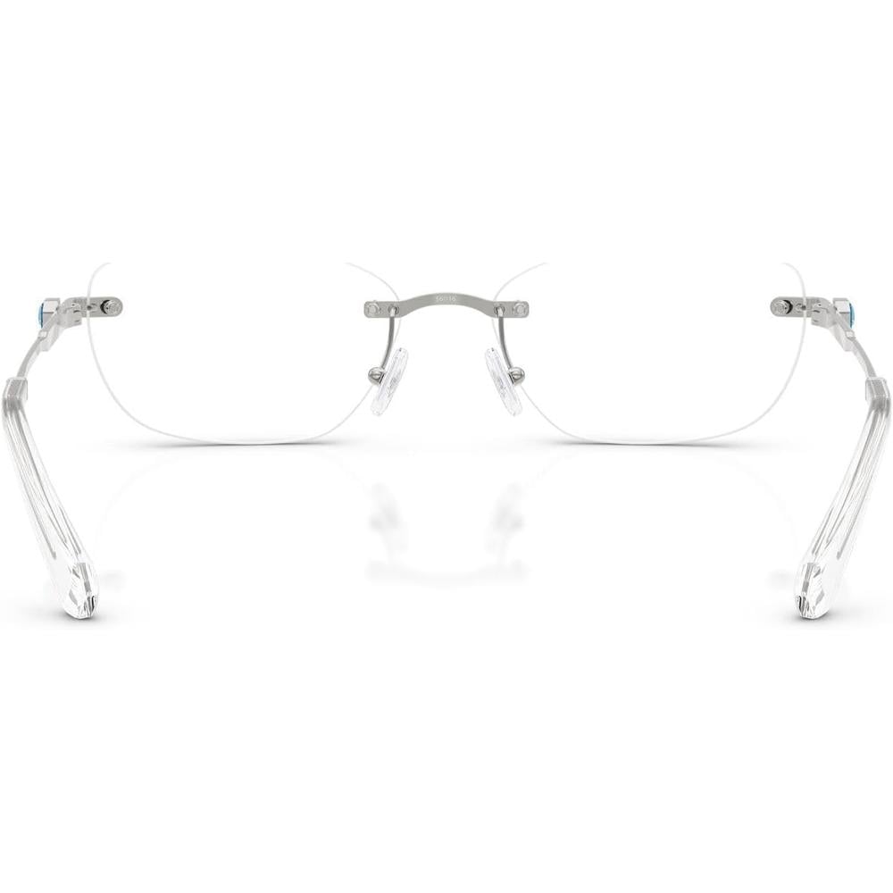 SWAROVSKI MONTURA OVAL SK1037 54 MM MUJER | SILVER/DEMO LENS - 4