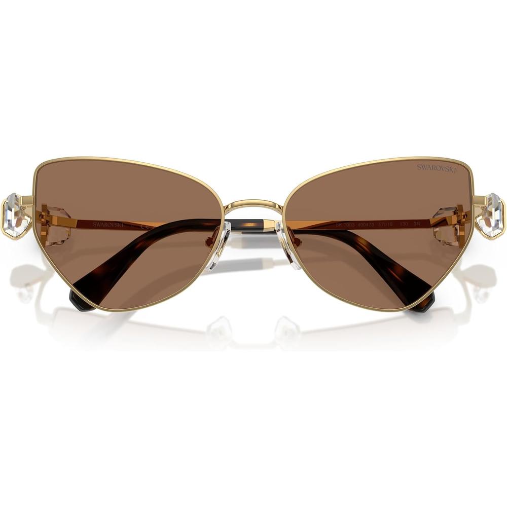 SWAROVSKI LENTES DE SOL MARIPOSA SK7003 57 MM MUJER | GOLD/DARK BROWN - 5